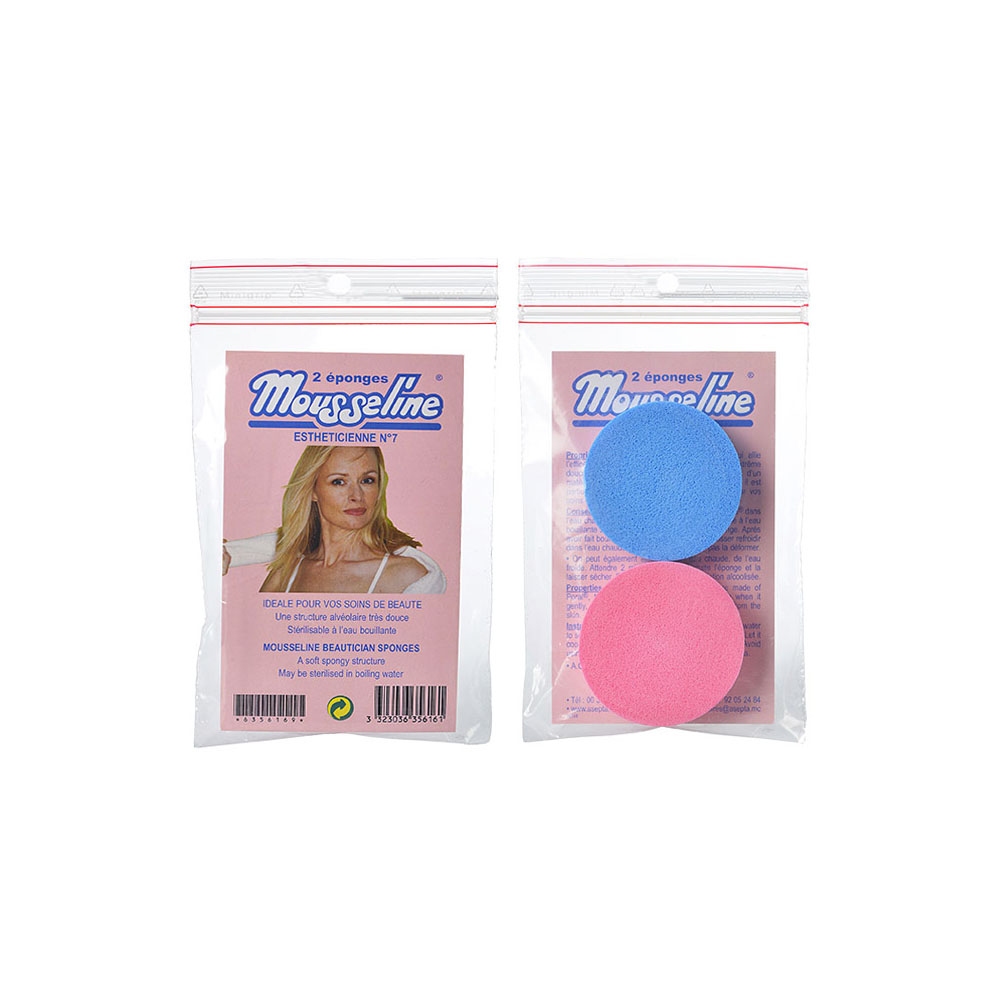 METUUTER Lot De 50 éponges Compressées Visage 100% Naturelles Cellulose - Rose - Esthéticiennes